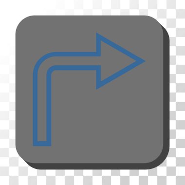 Doğru yuvarlatılmış kare vektör düğmesini kapatma