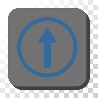 Kare vektör düğmesini yukarı yönlü ok yuvarlak