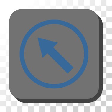 Kare vektör düğmesini yukarı sağdan sola yönlü ok yuvarlak