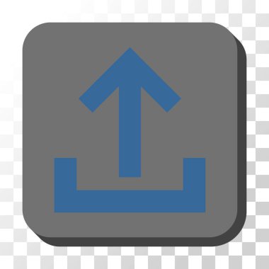 Yuvarlatılmış Kare vektör düğmesini upload