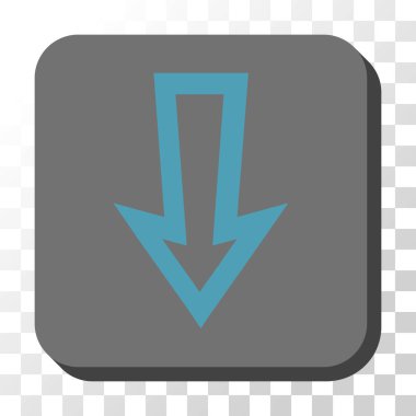 Yuvarlatılmış Kare vektör düğmesini aşağı ok