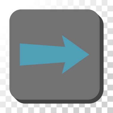 Kare vektör düğme ok sağ yuvarlak