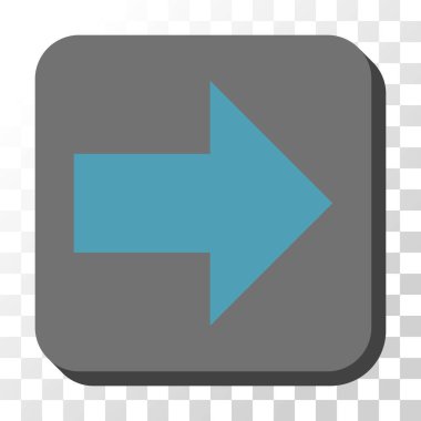 Kare vektör düğme ok sağ yuvarlak