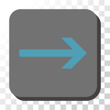 Kare vektör düğme ok sağ yuvarlak