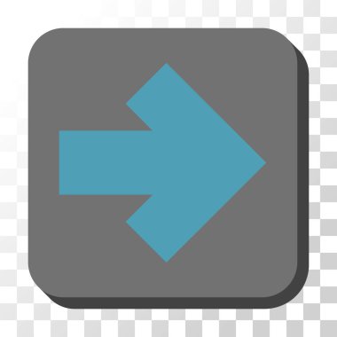 Kare vektör düğme ok sağ yuvarlak