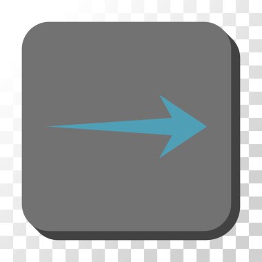 Kare vektör düğme ok sağ yuvarlak