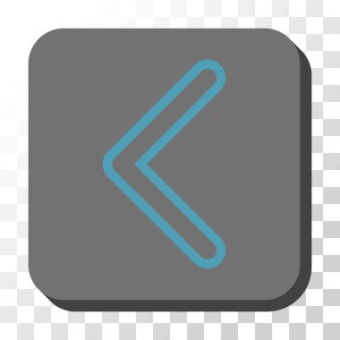 Ok ucu sol düğme kare vektör yuvarlak