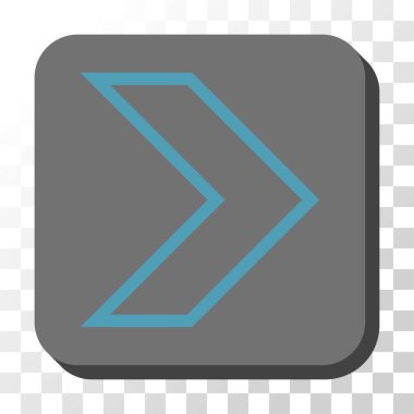 Kare vektör düğme ok ucu sağ yuvarlak