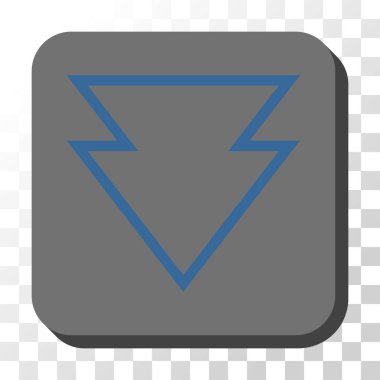 Yuvarlatılmış Kare vektör düğmesini aşağı yön