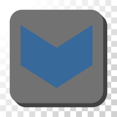 Yuvarlatılmış Kare vektör düğmesini aşağı yön