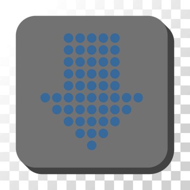 Yuvarlatılmış Kare vektör düğmesini aşağı noktalı ok