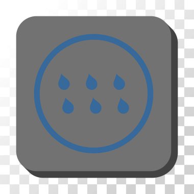 Damla yuvarlatılmış kare vektör düğmesi