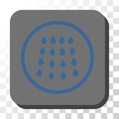 Damla yuvarlatılmış kare vektör düğmesi