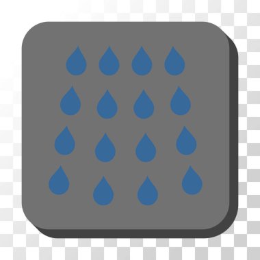 Damla yuvarlatılmış kare vektör düğmesi