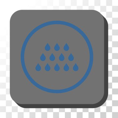 Damla yuvarlatılmış kare vektör düğmesi