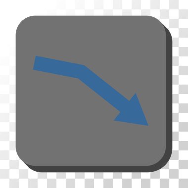 Trend yuvarlatılmış kare vektör düğmesini başarısız