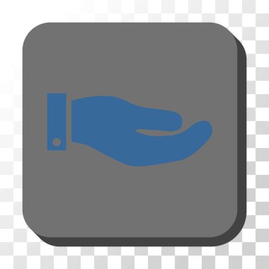 El yuvarlatılmış kare vektör düğmesi