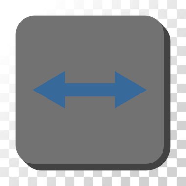 Yatay Flip yuvarlak kare vektör düğmesi