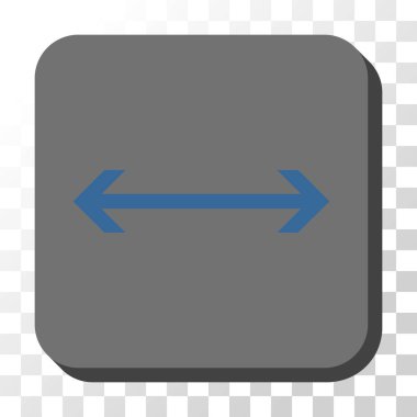 Yatay Flip yuvarlak kare vektör düğmesi