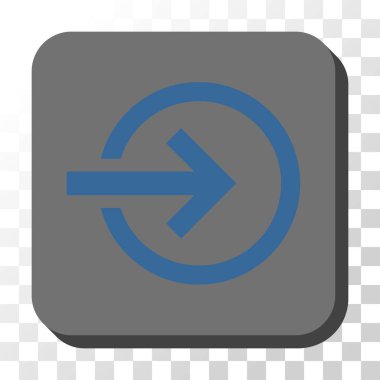 İthal etmek yuvarlak kare vektör düğme