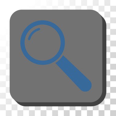 Büyüteç'i yuvarlatılmış kare vektör düğmesi