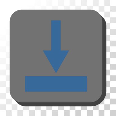 Alt yuvarlak kare vektör düğmesini taşıma