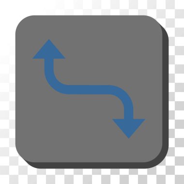 Bend okunu yuvarlatılmış kare vektör karşısında