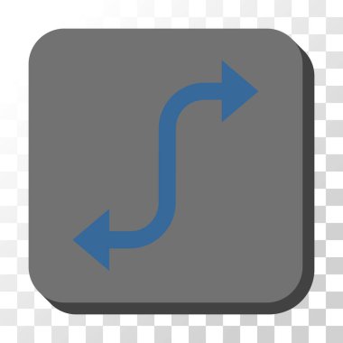 Bend okunu yuvarlatılmış kare vektör karşısında