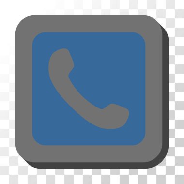 Yuvarlatılmış Kare vektör düğmesi telefon