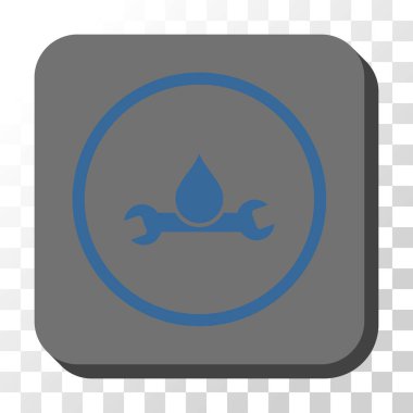 Sıhhi tesisat yuvarlak kare vektör düğmesi