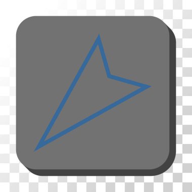 İşaretçi sol aşağı kare vektör düğmesini yuvarlak