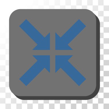 Basınç okları yuvarlak kare vektör düğmesi