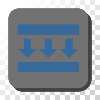 Basınç yuvarlatılmış kare vektör düğmesini basılı