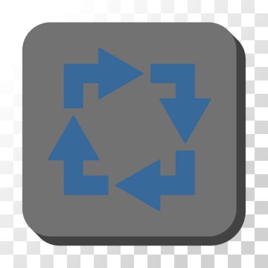 Yuvarlatılmış Kare vektör düğmesini geri dönüşüm