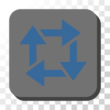 Yuvarlatılmış Kare vektör düğmesini geri dönüşüm