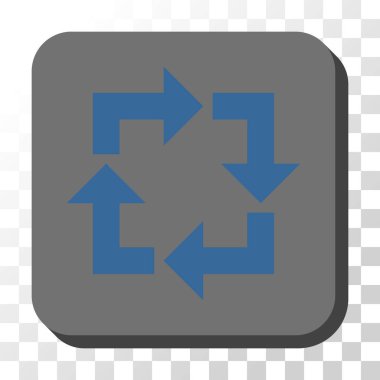 Yuvarlatılmış Kare vektör düğmesini geri dönüşüm