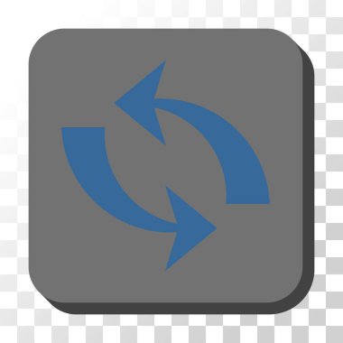 Yenile yuvarlatılmış kare vektör düğmesi