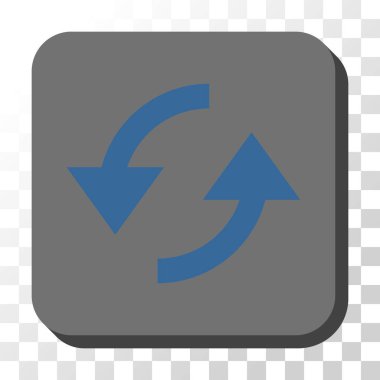 Yenile yuvarlatılmış kare vektör düğmesi