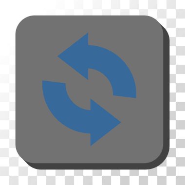 Yenile yuvarlatılmış kare vektör düğmesi