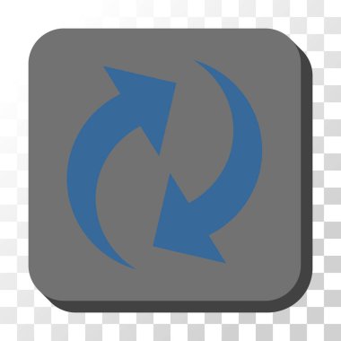 Yenile yuvarlatılmış kare vektör düğmesi