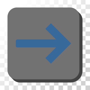 Sağ Ok düğme kare vektör yuvarlak