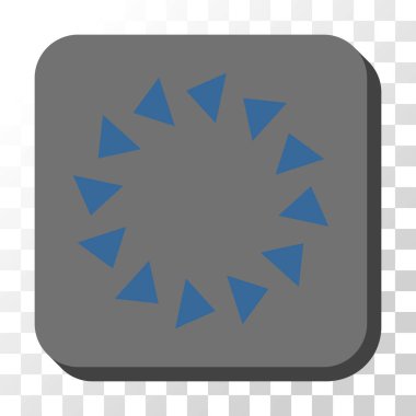 CCW yuvarlatılmış kare vektör düğmeyi döndürmek