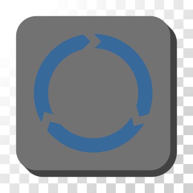 Yönü yuvarlatılmış kare vektör düğmesi