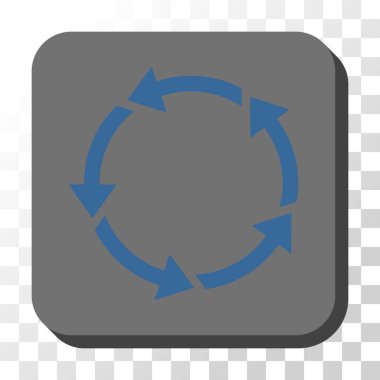 Yönü yuvarlatılmış kare vektör düğmesi