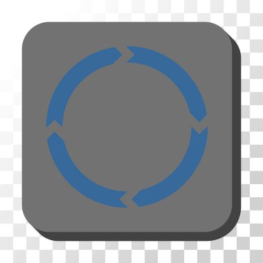 Yönü yuvarlatılmış kare vektör düğmesi