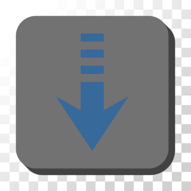 Yuvarlatılmış Kare vektör düğmesini basılı göndermek