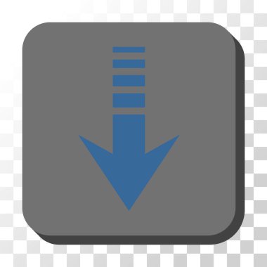 Yuvarlatılmış Kare vektör düğmesini basılı göndermek