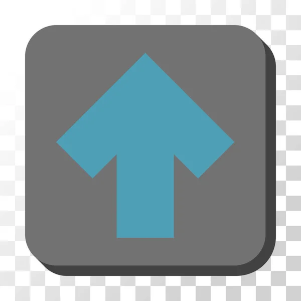 Flecha arriba redondeado cuadrado botón vectorial — Vector de stock