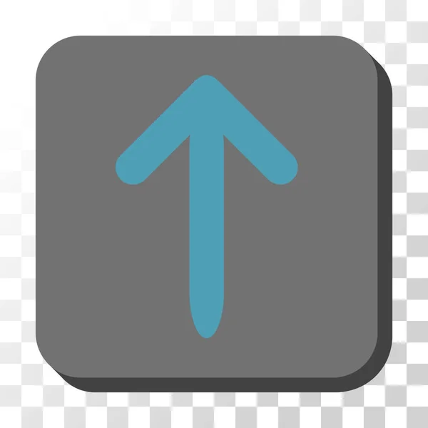 丸みを帯びた正方形ベクトル ボタンの矢印 — ストックベクタ