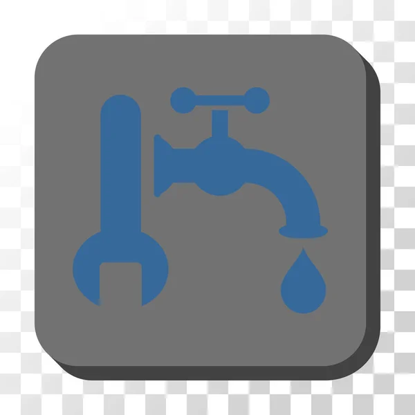 水暖圆形方形矢量按钮 — 图库矢量图片